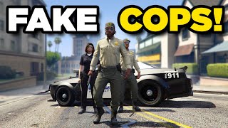 TROLLING PEOPLE AS A FAKE COP IN GTA 5 ONLINE [upl. by Aryhs684]