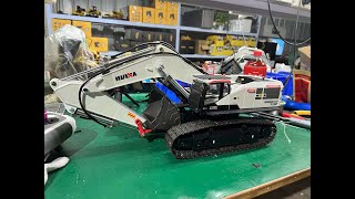 How To Upgrade HUINA 1592 1593 1594 RC Excavator Converted to Hydraulic System [upl. by Larrej]