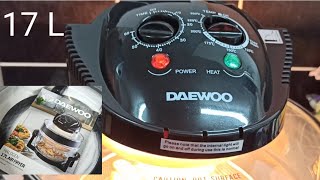 Unboxing New Daewoo Halogen Airfryer  Cooking Wedges [upl. by Ainnet]