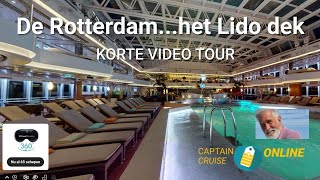 video Rondleiding over de Rotterdam Lido dek Captain Cruise met de laagste prijs garantie [upl. by Darelle526]