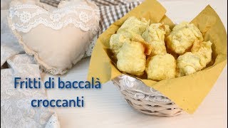 BACCALA FRITTO in pastella croccante  Ricetta facile e veloce  fried cod [upl. by Traweek]