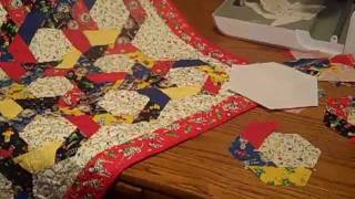 Accuquilt Go Twirling Hexagon Baby Quilt [upl. by Ihtac]