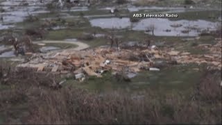 Barbuda widespread destruction following Hurricane Irma [upl. by Anabahs]