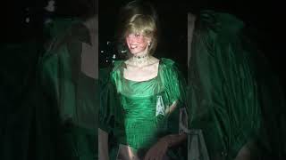 In February 1981 Diana wore a green taffeta gown with Collingwood jewelry for her engagement photos [upl. by Leffert663]