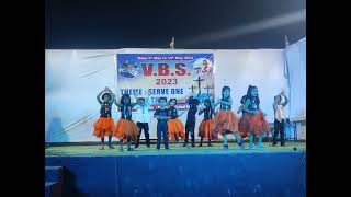 VBS 2023 Beginner Class Dance Performance yeshu ki pathshala st Michaels Church Durgapur [upl. by Murton]