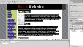 7 Editing Div Size using CSS in Adobe Dreamweaver [upl. by Rybma]