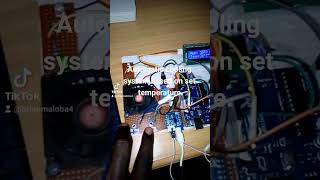 Arduino amp Solar panel based room temperature control with temp set point arduino robotics [upl. by Llain]