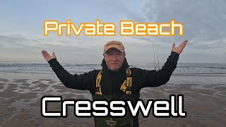 Northumberland  Private Beach  Cresswell  Cod Fishing [upl. by Clyte]