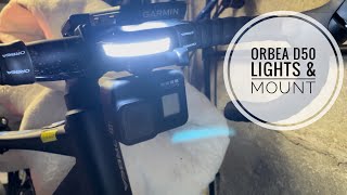 Orbea D50 built in lights amp mount [upl. by Mary]