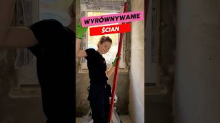 Tynkowanie ubytków w ścianach✌️😁 remont diy budowanie tutorial zróbtosam work girlpower [upl. by Brasca]