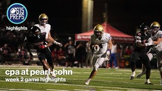 TSSAA Football Highlights CPA 21 PearlCohn 15 [upl. by Enahpets]