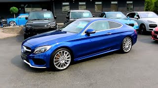 2017 MercedesBenz C250d Coupe AMG Line Premium Plus  Start up and full vehicle tour [upl. by Harrus]