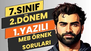 7SINIF İNGİLİZCE 2DÖNEM 1YAZILI SORULARI  MEB ÖRNEK YAZILI SORULARI [upl. by Yelik]