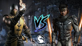 Mortal Kombat XLScorpion VS Takeda Hard [upl. by Tinor]