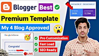 Best Blogger Template For AdSense Approval 2023  Premium Blogger Template Free Download [upl. by Avihs]