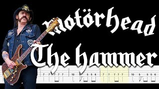 Motörhead – The Hammer 🔴Bass Tabs  Notation ChamisBass chamisbass motorheadbass basstabs [upl. by Ilrebma881]