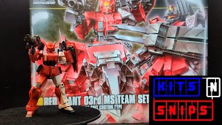 Premium Bandai HG Red Giant 03rd MS Team set Part 1 TimeLapse [upl. by Layman485]