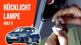 Wie Golf 5 Rücklicht Lampe wechseln 💡 [upl. by Anahsar]