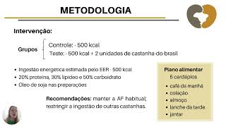 IMPACTO DO CONSUMO REGULAR DE CASTANHADOBRASIL BERTHOLLETIA EXCELSA HBK ASSOCIADO A DIETA RES [upl. by Macy69]