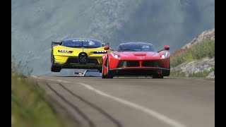 Bugatti Vision GT vs Super Cars at Highlands [upl. by Tjaden]