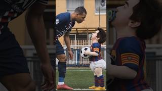 Mbappe vs Messi All Versions 👶🏻😂 [upl. by Elockin89]