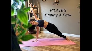 PILATES 25 MIN FULL BODY WORKOUT  Energy amp Flow  Intermediate  Moderate no equipment [upl. by Sihtam]