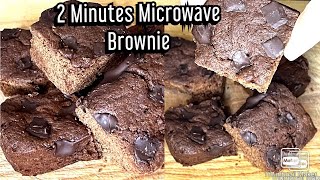 2 Minutes Microwave Chocolate Brownie Recipe  Shorts [upl. by Coulombe]