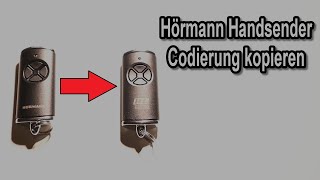 Hörmann Handsender kopieren Anleitung  Hörmann Handsender für Garagentor Antrieb kopieren [upl. by Eelatsyrc]