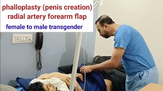 Phalloplasty for female to male transgenders by radial artery forearm flap INDIA USA UK BANGLADESH [upl. by Iahc]