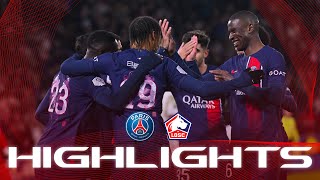 HIGHLIGHTS  PSG 31 Lille ⚽️ 🏆 Ligue 1  PSGLOSC [upl. by Yrailih]