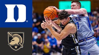 Duke vs Army West Point Game Highlights  2024 Mens College Basketball Nov 08 2024 [upl. by Herculie597]