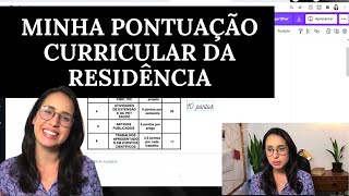 MINHA PONTUAÇÃO CURRICULAR DA RESIDÊNCIA MULTIPROFISSIONAL EM SAÚDE COLETIVA [upl. by Publus468]