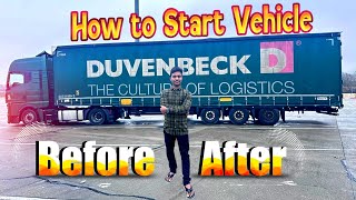 How to start vehicle before  afterDRIVER TN51 91 99949 62680duvenbeck [upl. by Aeneg1]