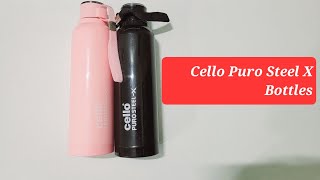 Cello Puro Steel X BENZ 900ml Water Bottle  Rs 400 [upl. by Tila617]