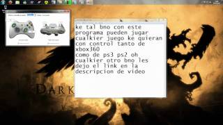 jugar con control de ps3 xbox 360 ps2 logitech acteck etc usb a pc [upl. by Asirehc]