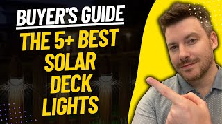 TOP 5 BEST Solar Deck Lights  Best Outdoor Deck Lighting Review 2023 [upl. by Arbuckle735]