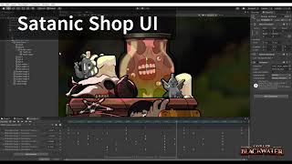 2D Animation  Satanic Shop UI  Castle of Black Water  Unity [upl. by Dleifrag432]