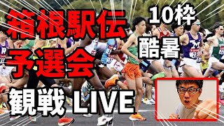 箱根駅伝予選会！みんなで観戦 LIVE ！箱根路の切符をつかむ10校は果たしてどこか！！【YouTubeライブ】 [upl. by Ianej]