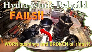 Dual Range HydraMatic Rebuild STRUGGLE Broken oil rings and worn bushings Part 2 [upl. by Yentirb]