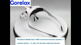 Magnifier Glasses With LED Light Headband Illumination Magnifier Loupe With 5 Lens Magnifying [upl. by Anael]