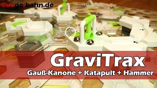 GraviTrax 🔥 Kugelbahn HAMMER und KATAPULT  GaussKanone gerade so erreicht [upl. by Oiramaj269]