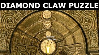 Skyrim  Diamond Claw Puzzle Solution  Skuldafn Temple  quotThe WorldEaters Eyriequot Quest [upl. by Etteiram]