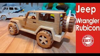 How to make a Jeep Wrangler Rubicon  Scroll Saw Project scrollsaw hegner woodentoycars [upl. by Yedoc]