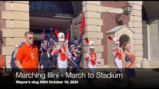 Waynes Vlog 204 Illini Marching Band [upl. by Annocahs]