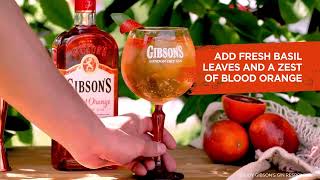 GIBSONS Blood Orange  Gin amp Tonic Cocktail [upl. by Sivart]