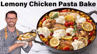 EASY Lemony Chicken Pasta Bake [upl. by Noedig]