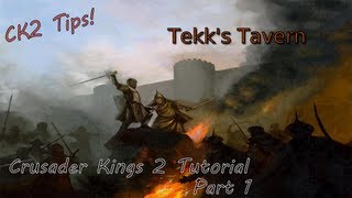 Crusader Kings 2  Tutorial Pt 1 Early Setup [upl. by Ahseile85]