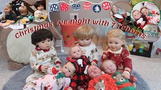 Christmas Eve Night Routine With ALL My Reborns  Vlogmas WK 4 [upl. by Imelda552]