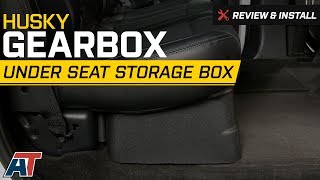 20152016 F150 Husky Gearbox Under Seat Storage Box Review amp Install [upl. by Skcirdnek]