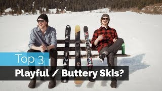 Top 3 Buttery  Playful Freestyle Skis [upl. by Norahc]